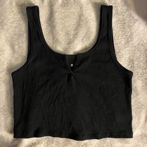 Black crop top